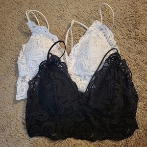 VS PINK Lace Bralettes